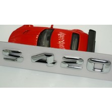 Dk Benz S420 Bagaj Krom Metal 3m 3D Yazı Logo