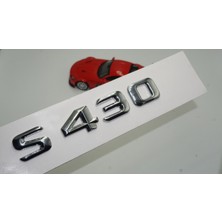Dk Benz S430 Bagaj Krom Metal 3m 3D Yazı Logo