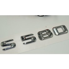 Dk Benz S580 Maybach Bagaj Krom Metal 3m 3D Yazı Logo