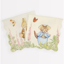 Meri Meri - Peter Rabbit In The Garden Large Napkins - Peter Rabbit Bahçede Peçeteler - L - 16'lı