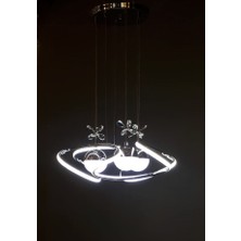 Tuğçe Kristal Gloplu LED Salon Avizesi