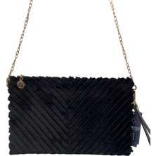 Silver Polo Peluş Model El Çantası Clutch Sp
