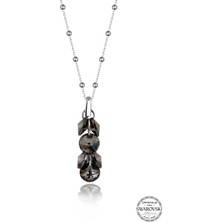 Swarovski Crystal Taşlı Kadın Green Shine Salkım Gümüş Kolye