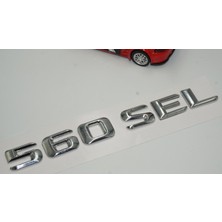 Dk Benz 560 Sel Bagaj Krom Metal 3m 3D Yazı Logo