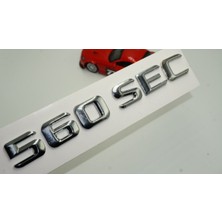 Dk Benz 560 Sec Bagaj Krom Metal 3m 3D Yazı Logo