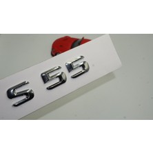 Dk Benz S55 Bagaj Krom Metal 3m 3D Yazı Logo