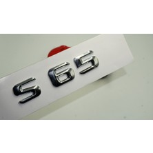 Dk Benz S65 Bagaj Krom Metal 3m 3D Yazı Logo