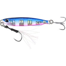 Duo Drag Metal Cast Slim Jig 30GR. PHA0040 Blue Pink Zebra Glow