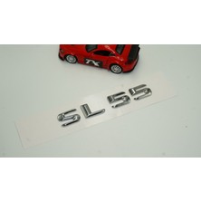 Dk Benz Sl 55 Bagaj Krom Metal 3m 3D Yazı Logo