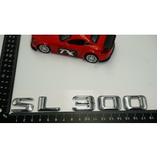 Dk Benz Sl 300 Bagaj Krom Metal 3m 3D Yazı Logo