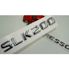 Dk Benz Slk 200 Kompressor Bagaj Krom Metal 3m 3D Yazı Logo