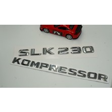 Dk Benz Slk 230 Kompressor Bagaj Krom Metal 3m 3D Yazı Logo