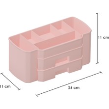 Dovi Home Makyaj Düzenleyici ve Kozmetik Saklama Kutusu Organizer 2'li Set