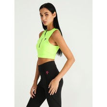 Fabrika Sports Düz Neon Yeşil Kadın Büstiyer S-Sorme