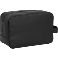 Tommy Hilfiger 16 x 22 x 10 Siyah Erkek Tıraş Çantası Th Essential Pu Washbag