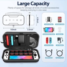 SHYA Nintendo Switch OLED Uyumlu Adaptör İçin Batching Çantası - Mavi (Yurt Dışından)