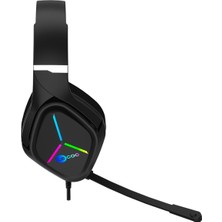 Lenovo Lecoo HT406 3.5mm Jack+ USB Kulak Üstü RGB LED Aydınlatmalı Kablolu Gaming Kulaklık Siyah