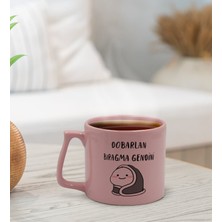 Bk Gift Pastel Pembe Middle Kupa Bardak, Arkadaşa Hediye, Ev Hediyesi, Doğum Günü Hediyesi, Ofis Hediyesi-9