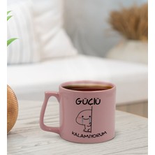 Bk Gift Pastel Pembe Middle Kupa Bardak, Arkadaşa Hediye, Ev Hediyesi, Doğum Günü Hediyesi, Ofis Hediyesi-2
