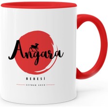 Bk Kişiye Özel Angara Bebesi Kırmızı Kupa Bardak - 4