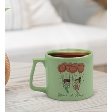 Bk Gift Kişiye Özel Sevgili Isimli Pastel Yeşil Middle Kupa Bardak, Arkadaşa Hediye, Ev Hediyesi, Doğum Günü Hediyesi, Ofis Hediyesi-5