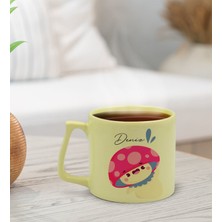 Bk Gift Kişiye Özel Isimli Pastel Sarı Middle Kupa Bardak, Arkadaşa Hediye, Ev Hediyesi, Doğum Günü Hediyesi, Ofis Hediyesi-17