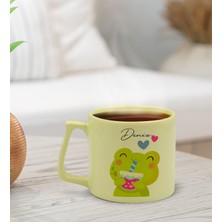 Bk Gift Kişiye Özel Isimli Pastel Sarı Middle Kupa Bardak, Arkadaşa Hediye, Ev Hediyesi, Doğum Günü Hediyesi, Ofis Hediyesi-16
