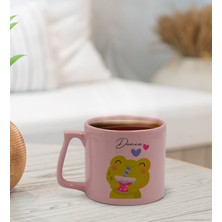 Bk Gift Kişiye Özel Isimli Pastel Pembe Middle Kupa Bardak, Arkadaşa Hediye, Ev Hediyesi, Doğum Günü Hediyesi, Ofis Hediyesi-16