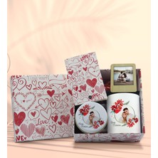 Bk Gift Sevgiliye Özel Kutuda Hediye Seti, Kupa Bardak, Sevgili Hediyesi, Kokulu Mum, Fotoğraflı Çerçeve-11