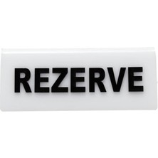 Asta Reklam Rezerve Beyaz 6X15 cm H5 Luas Reklam