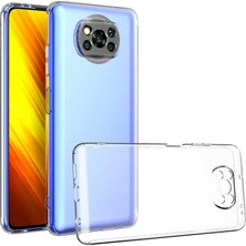 Prolysus Xiaomi Poco X3 Kamera Korumalı Şeffaf Yumuşak Silikon Kılıf