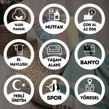 Egeye Dönüş Geleneksel Havlu Pamuk Kumaş Kurulama Bezi Peşkir 2'Li Set