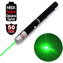 L-5867 Mega Spacex Galaxy Serisi Yeşil Lazer Pointer 3000 Mw 532MM 50 Km Etkili