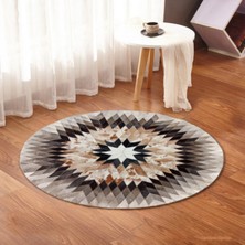 Dericibey Dana Derisi Egzotik Patchwork Halı 90 x 90 cm