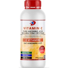 Dolar Kimya Askorbik Asit (C Vitamini,e 300,TANECIK: Kristal 40-80) | 100 Gram