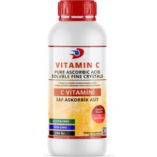 Dolar Kimya Askorbik Asit (C Vitamini,e 300,TANECIK: Toz 100) | 250 Gram