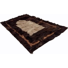 Dericibey Bronz Varaklı Kahverengi Toskana Seccade 80 x 120 Cm
