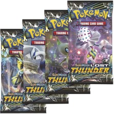 Abetto Market Pokemon Lost Thunder Sun-Moon Oyun Kartı ve Pokemon Kart Koruma Çantası (4 Paket Bir Arada)