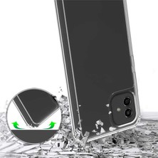 Case 4U Samsung Galaxy S22 Uyumlu Kılıf Darbe Emici Köşe Korumalı Anti Shock Şeffaf Silikon 2mm Şeffaf