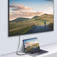 Haohaicheng Örgülü Dirsek Type Erkek/kadın Uzatma Hattı USB C 3.1 Uzatma Kablosu - Gri (Yurt Dışından)