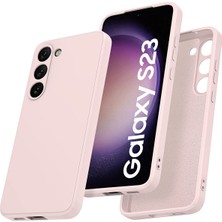 Eabhulie Samsung Galaxy S23 İçin İnce Sıvı Silikon Telefon Kılıfı - Pembe (Yurt Dışından)