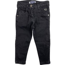 Ela Kids Power Kız Bebek Fit Jean Pantolon Siyah