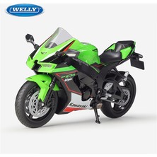 Xuan Welly 1:12 Kawasaki Ninja ZX-10R Ağır Lokomoti Alaşım Motosiklet Modeli Metal Kros Yarış Motosiklet Modeli Çocuk Oyuncak  (Yurt Dışından)