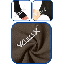 WibteX Varis Çorabı Külotlu Burnu Açık (Siyah Renk) Orta Basınç Ccl2(Çift Bacak)