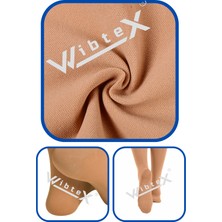 Wibtex Varis Çorabı Külotlu Burnu Kapalı (Ten Rengi) Orta Basınç Ccl2(Çift Bacak)