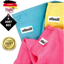 Ellesill 6'lı Mikrofiber Temizlik ve Cam Bezi (42X69CM) - 2 Paket