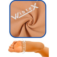 Wibtex Diz Üstü Varis Çorabı Burnu Açık (Ten Rengi) Orta Basınç Ccl2(Çift Bacak)