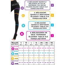 Wibtex Külotlu Varis Çorabı Burnu Kapalı (Siyah Rengi) Orta Basınç Ccl2(Çift Bacak)