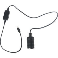 Caichi USB C/type-C 5V 12V Araç Çakası Çaker Soket Dönüştürücü Kablo - Siyah (Yurt Dışından)