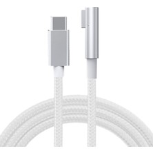 Caichi USB C Type Dişi Magsafe Kablo Adaptörü 85W Pd Bilgisayar Kablosu - Beyaz (Yurt Dışından)